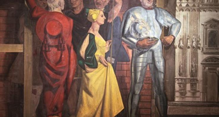 Uno spaccato milanese nella mostra Walter Resentera - Le figure sui muri
